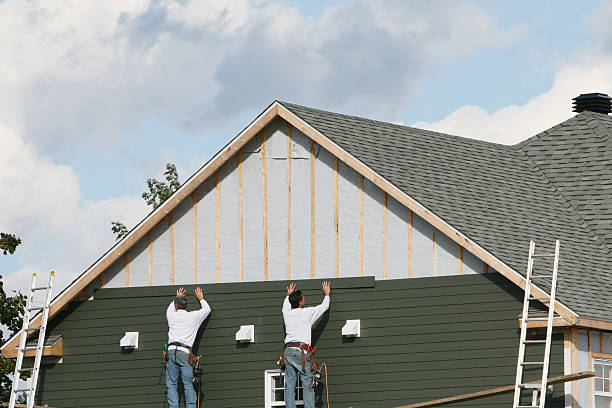 Professional Emergency Siding Repair technician working in Meriden, CT